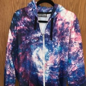 Galaxy zip up hoodie